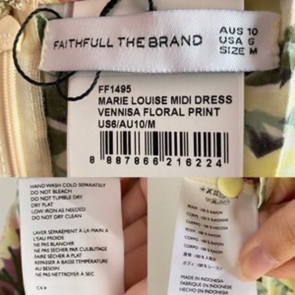 Faithfull Marie Louise Midi Dress - Picture 5 of 8